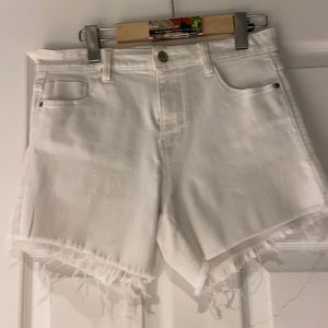 zara high rise shorts